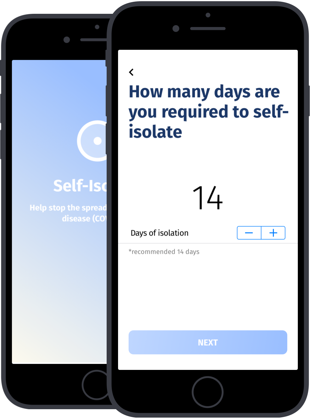 Self-isolate app